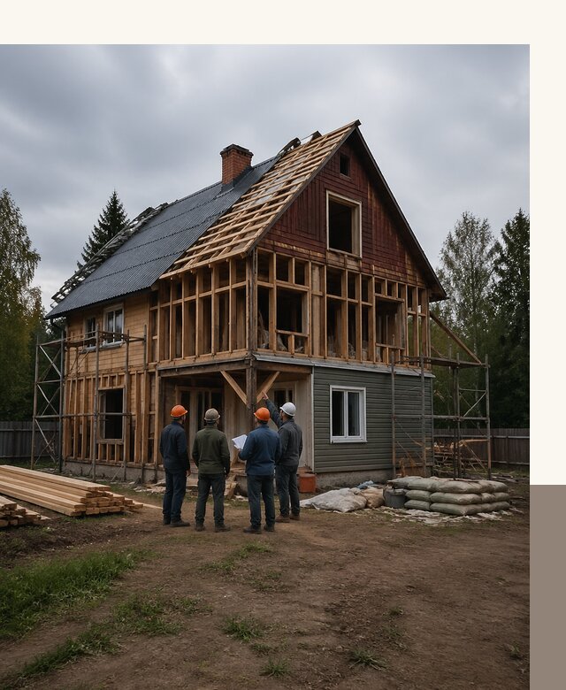 Реконструкция дачного дома в Дедовске под ключ с проектом