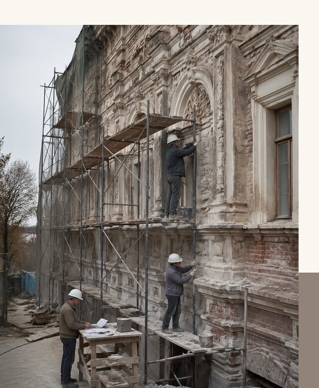 Реставрация объектов культурного наследия под ключ в Дедовске