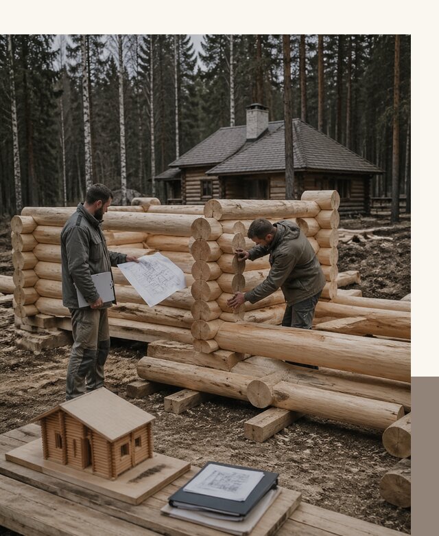 Проектирование и строительство домов из бревна в Дедовске